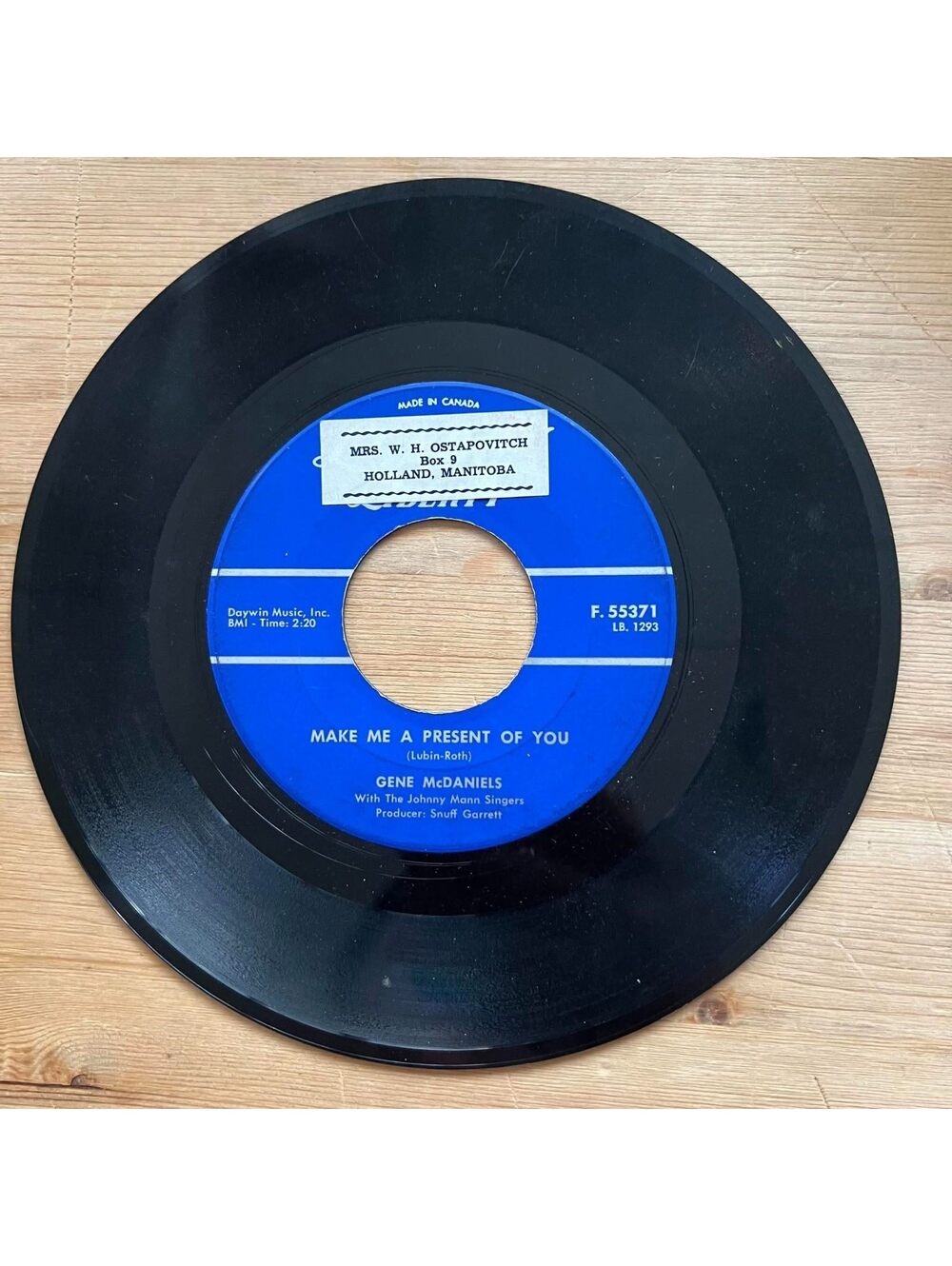 Gene McDaniels - Make me a Present of You/Tower of Strength 45rpm VG+ R16